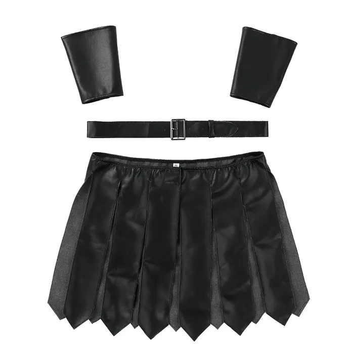 Anal EVEs SECRETS Black Male Sexy Roman Gladiator Costume Gladiator Design Underwear Skirts With Belt