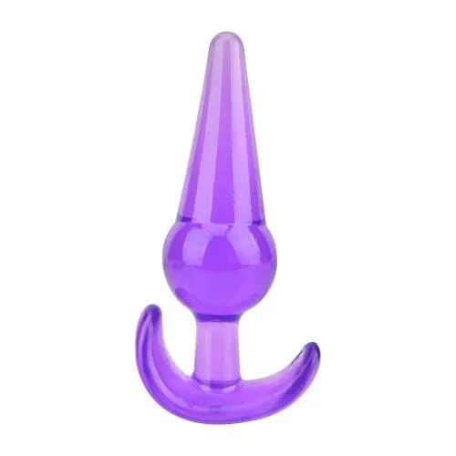 Anal Loving Joy Loving Joy Butt Plug Training Kit 4 Sizes Tapered Tips Safe Handles for Beginners Purple