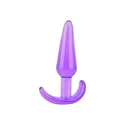 Anal Loving Joy Loving Joy Butt Plug Training Kit 4 Sizes Tapered Tips Safe Handles for Beginners Purple