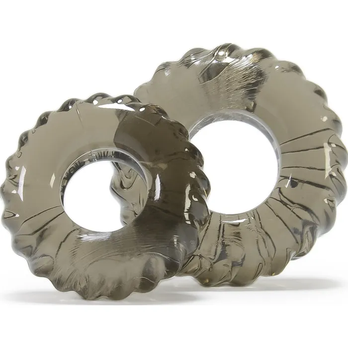 Anal OxBalls Truckt 2 Pc Cockring Set Clear