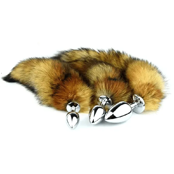 Anal Plugs with Fox Tail Smooth Touch Metal Butt Plug Adult Sex Toys EVEs SECRETS Anal Anal Plugs with Fox Tail Smooth Touch Metal Butt Plug Adult Sex Toys EVEs SECRETS Anal