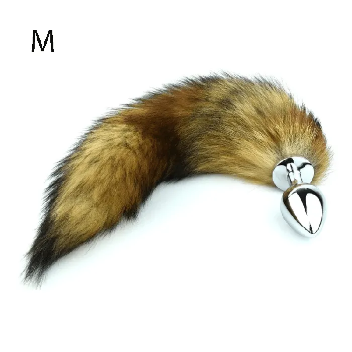 Anal Plugs with Fox Tail Smooth Touch Metal Butt Plug Adult Sex Toys EVEs SECRETS Anal