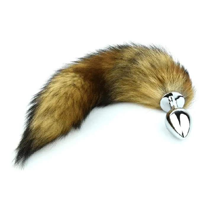 Anal Plugs with Fox Tail Smooth Touch Metal Butt Plug Adult Sex Toys EVEs SECRETS Anal