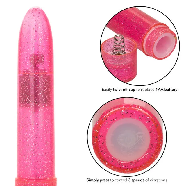 CalExotics Vibrators CaleXOtics SPARKLE Mini Vibe Pink Sparkling Glitter Battery Powered Vibrator