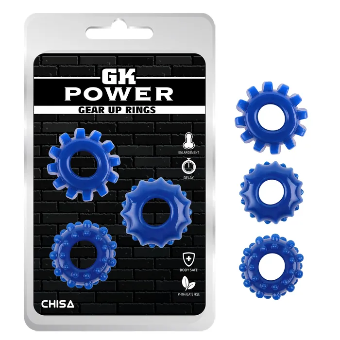 CHISA Male Sex Toys GK POWER GEAR UP RINGS