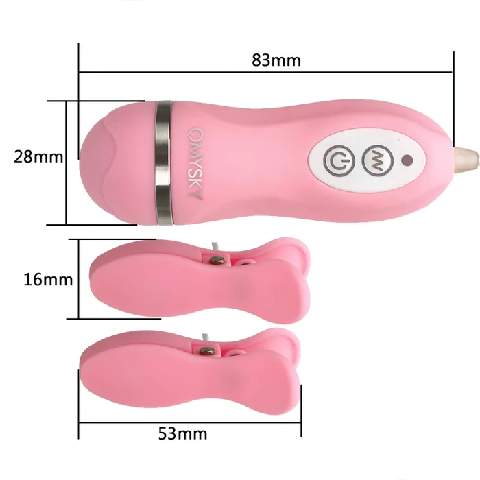 Couples EVEs SECRETS 10Frequency Vibrating Nipple Clamp Stimulator Sex Toys for Women