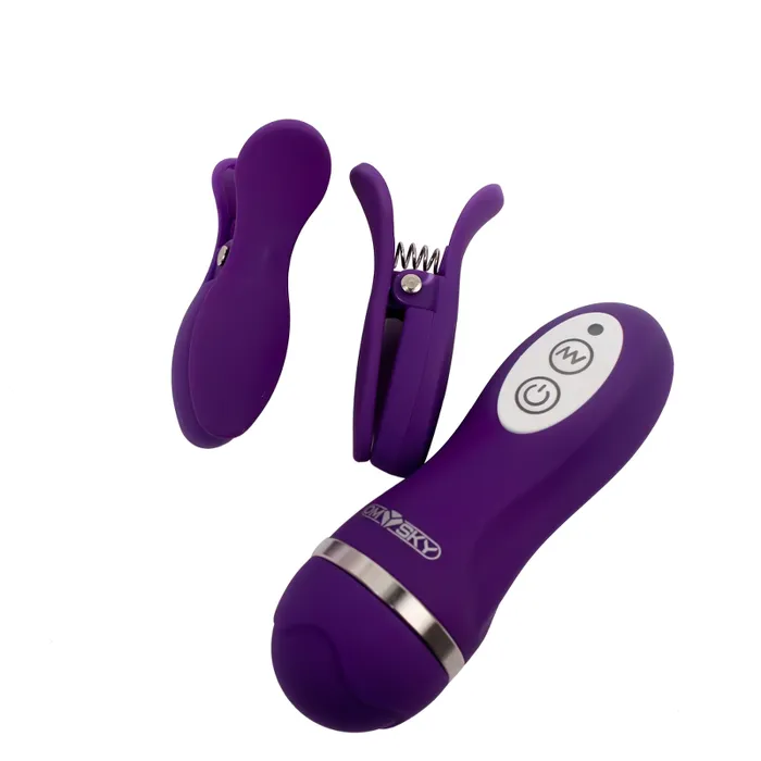 Couples EVEs SECRETS 10Frequency Vibrating Nipple Clamp Stimulator Sex Toys for Women