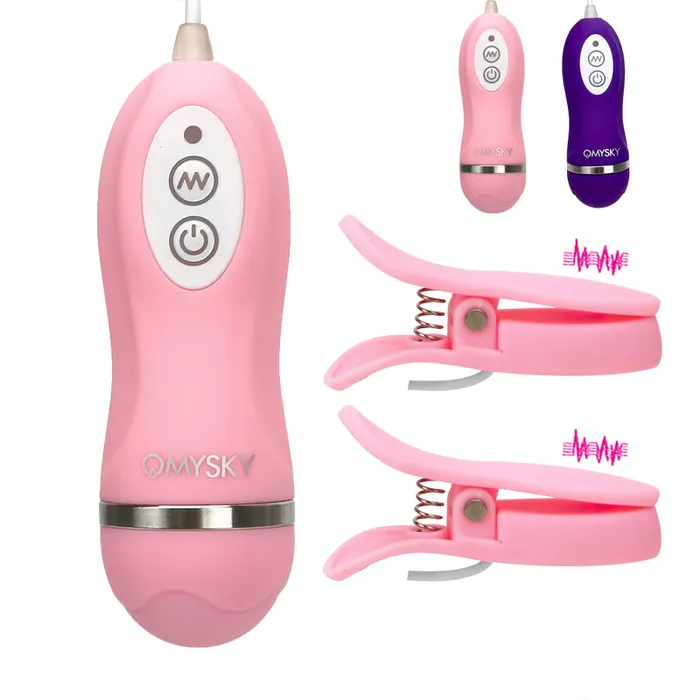 Couples EVEs SECRETS 10Frequency Vibrating Nipple Clamp Stimulator Sex Toys for Women