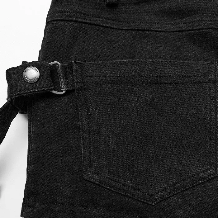Couples EVEs SECRETS Seductive Denim Hot Shorts with Womens LaceUp Details