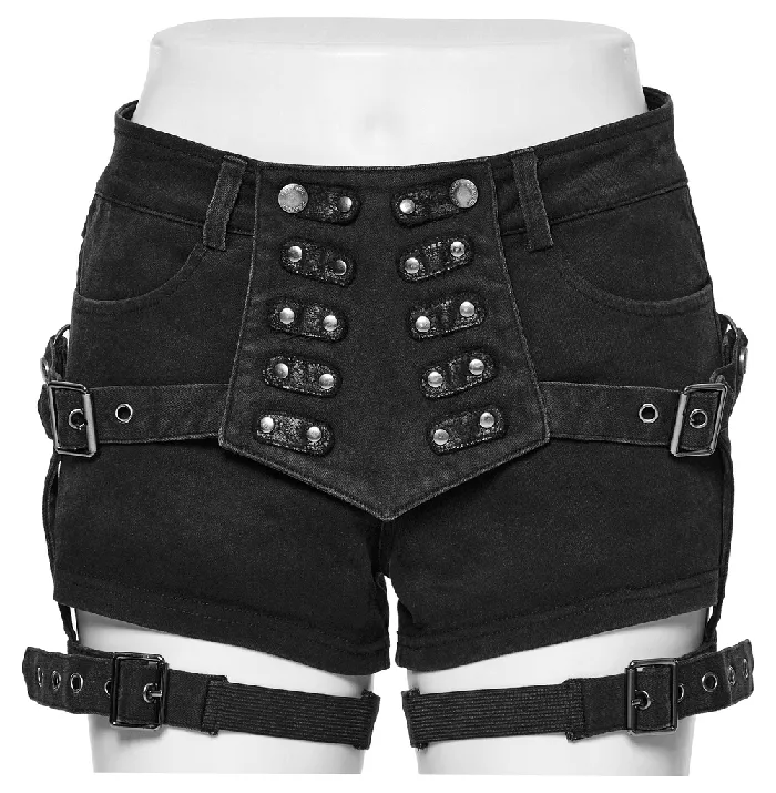 Couples EVEs SECRETS Seductive Denim Hot Shorts with Womens LaceUp Details