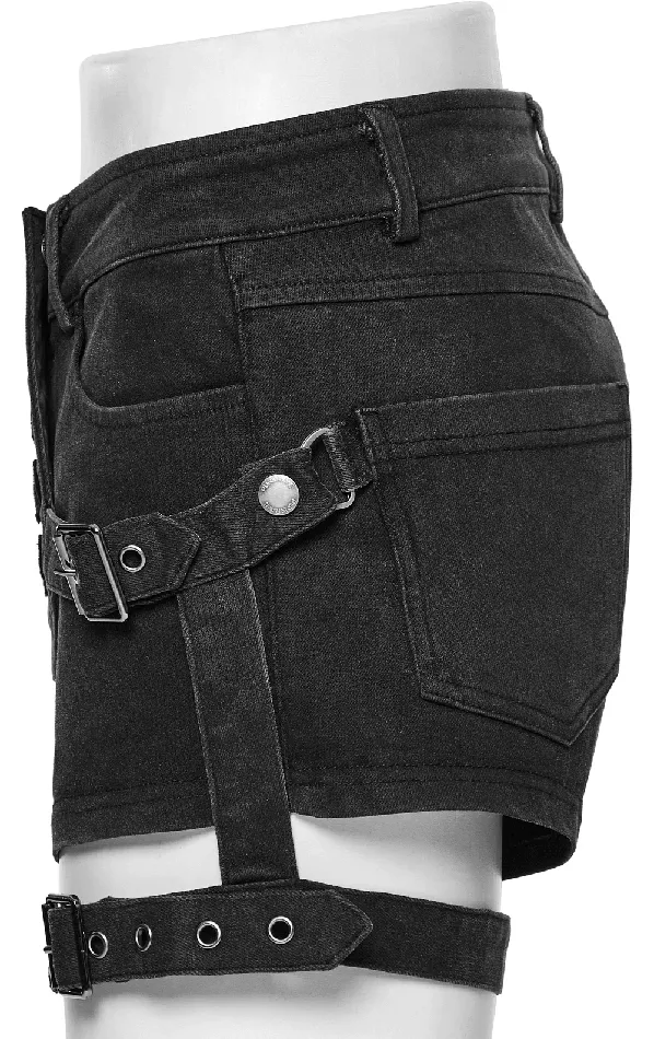 Couples EVEs SECRETS Seductive Denim Hot Shorts with Womens LaceUp Details