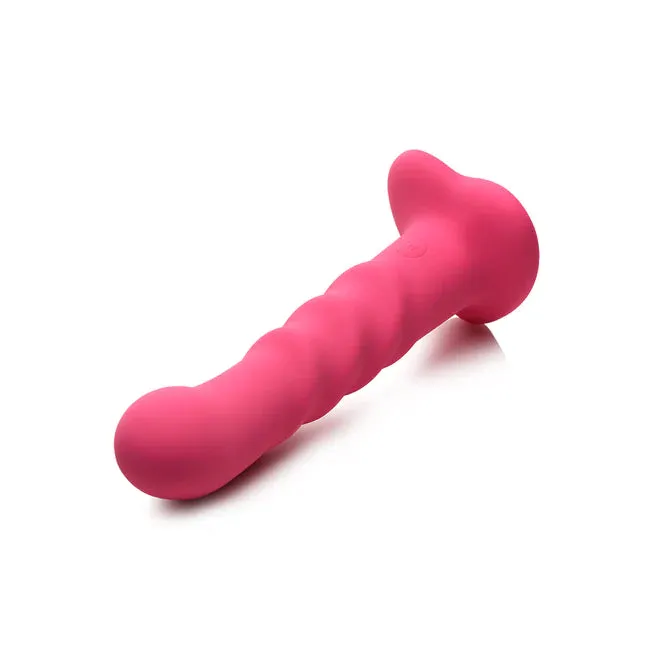Curve Toys Anal Simply Sweet 7 inch Ribbed Vibrating Dildo