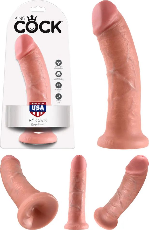 Dildos JCAP Pipedream King Cock Thick Realistic Dildo with Suction Cup Mount Base 8 inch Flesh Dildos JCAP Pipedream King Cock Thick Realistic Dildo with Suction Cup Mount Base 8 inch Flesh