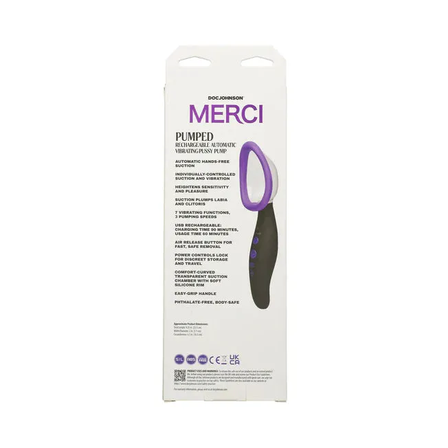 Doc Johnson Male Sex Toys Merci Pumped Automatic Vibrating Pussy Pump
