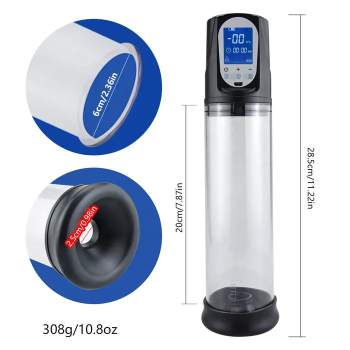 Electric Penis Enlargement Vacuum Pump Lusty Age Male Sex Toys