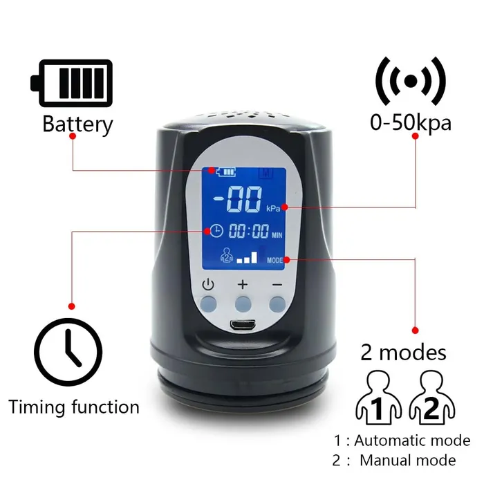 Electric Penis Enlargement Vacuum Pump Lusty Age Male Sex Toys