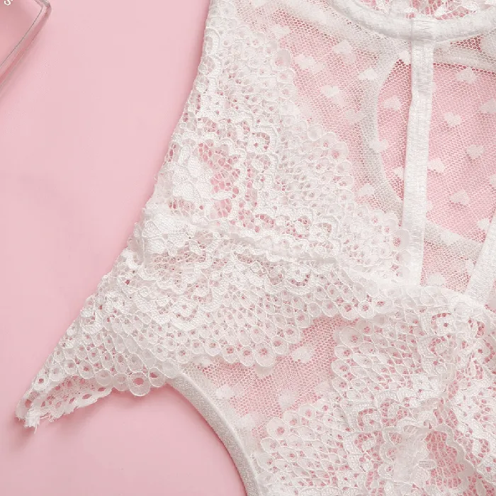 Erotic Lace Bodysuit Womens SeeThrough Lingerie Sexy Clothing for Ladies EVEs SECRETS Teddies And Bodies