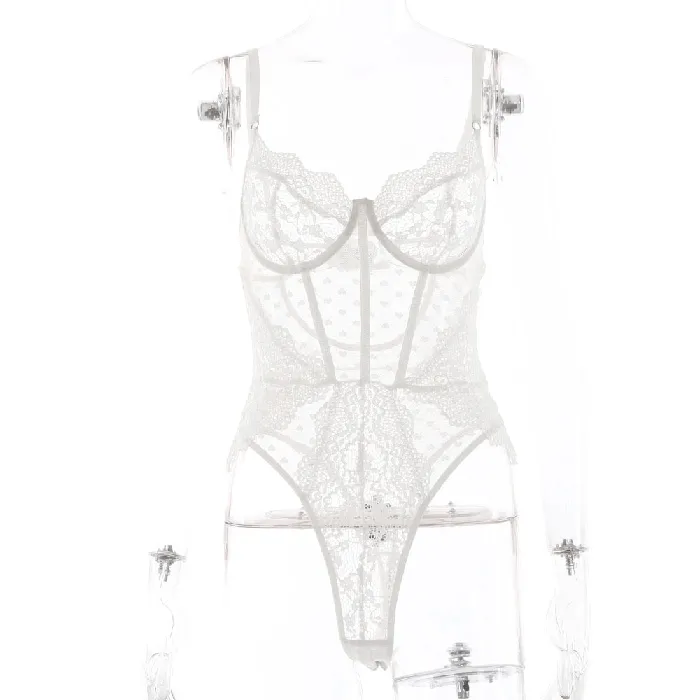 Erotic Lace Bodysuit Womens SeeThrough Lingerie Sexy Clothing for Ladies EVEs SECRETS Teddies And Bodies