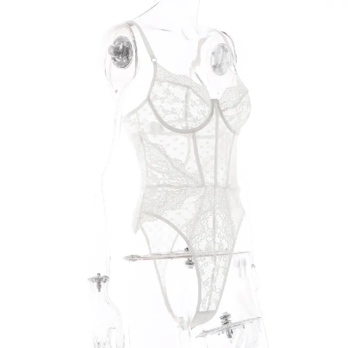 Erotic Lace Bodysuit Womens SeeThrough Lingerie Sexy Clothing for Ladies EVEs SECRETS Teddies And Bodies