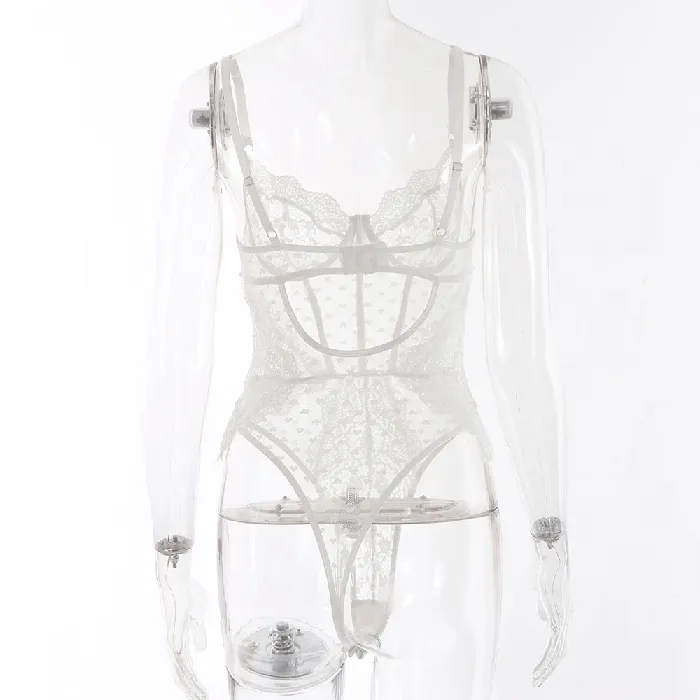 Erotic Lace Bodysuit Womens SeeThrough Lingerie Sexy Clothing for Ladies EVEs SECRETS Teddies And Bodies
