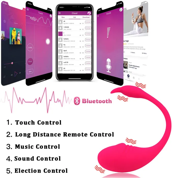 EVEs SECRETS Female Sex Toys Bluetooth Dildo Vibrator for Women Adult Wireless APP Remote Control Vibrator