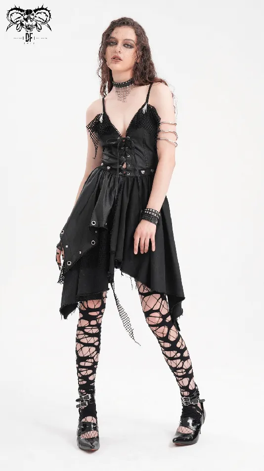EVEs SECRETS Sexy Womens Layered Asymmetric Dress with Lace Accents Female Sex Toys