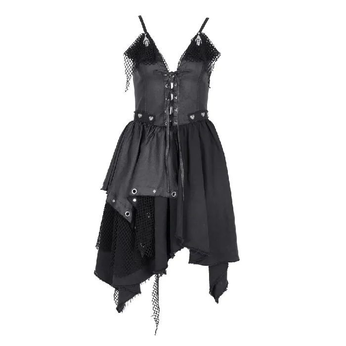 EVEs SECRETS Sexy Womens Layered Asymmetric Dress with Lace Accents Female Sex Toys