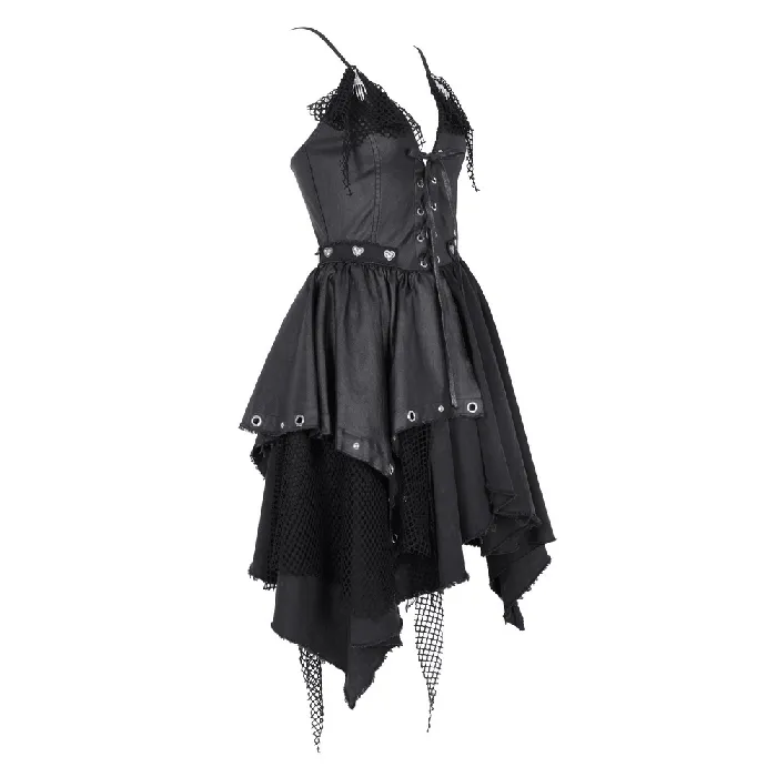 EVEs SECRETS Sexy Womens Layered Asymmetric Dress with Lace Accents Female Sex Toys
