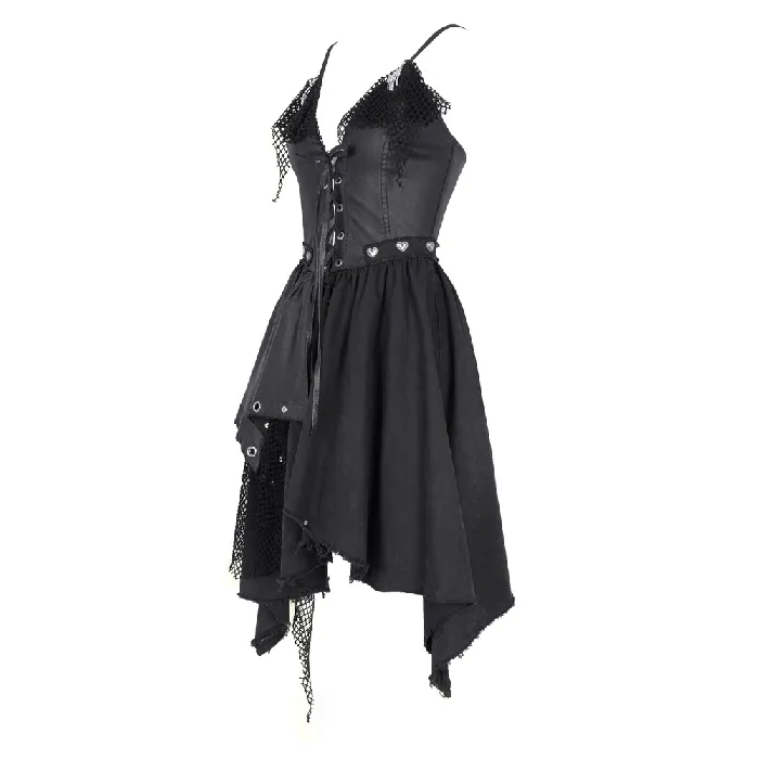 EVEs SECRETS Sexy Womens Layered Asymmetric Dress with Lace Accents Female Sex Toys
