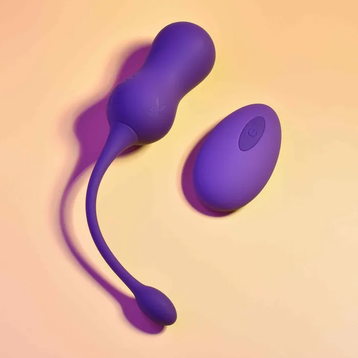 EVOLVED Female Sex Toys PLAYBOY PLEASURE DOUBLE TIME VIBRATING KEGAL BALLS
