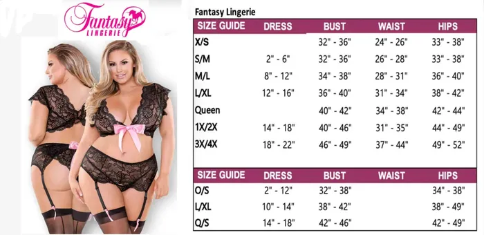 Fantasy Lingerie Vibes Bitch Lace Thong Panty 3 Pack OS Female Sex Toys