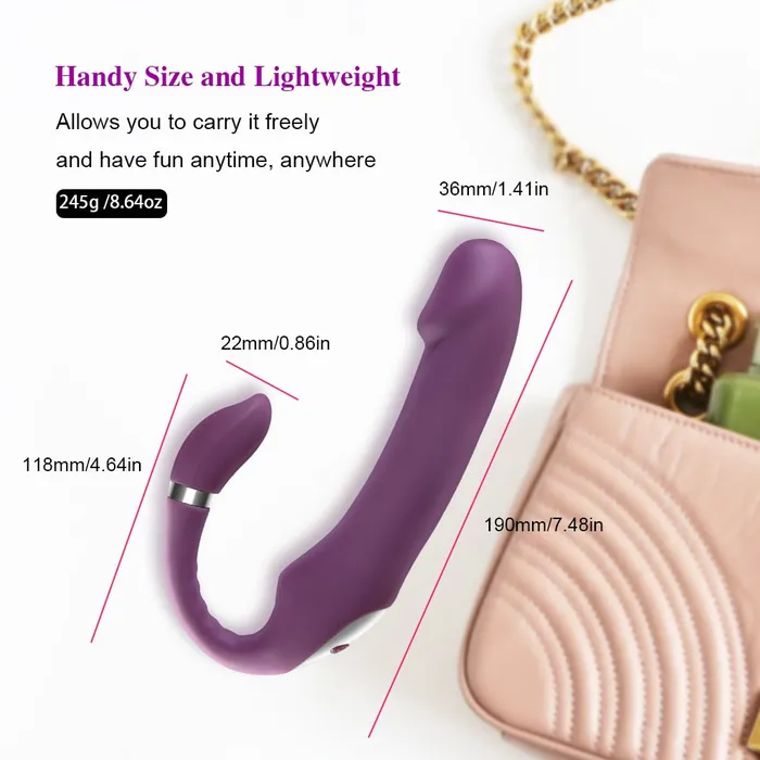 Heating Dildo Vibrator for GSpot Clitoral Stimulation Lusty Age Female Sex Toys