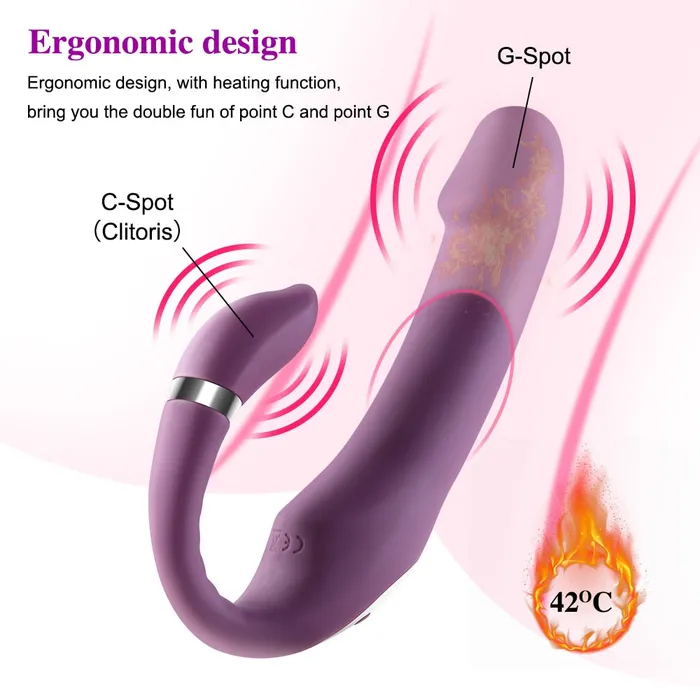 Heating Dildo Vibrator for GSpot Clitoral Stimulation Lusty Age Female Sex Toys
