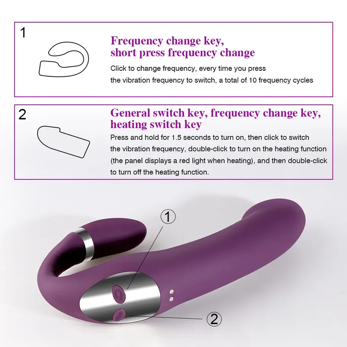 Heating Dildo Vibrator for GSpot Clitoral Stimulation Lusty Age Female Sex Toys