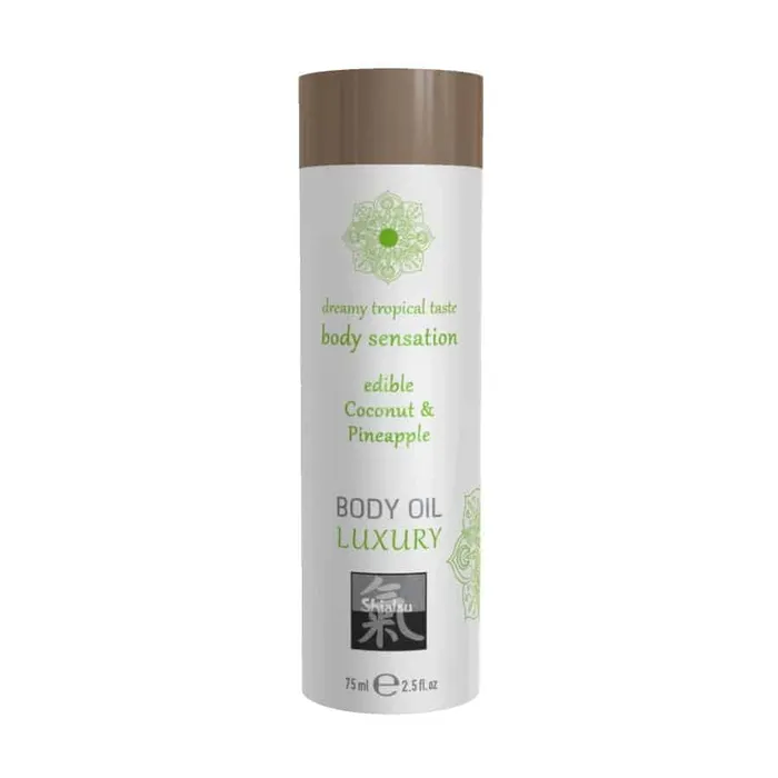 HOT PRODUCTIONS Couples SHIATSU BODY OIL COCONUT AND PINEAPPLE