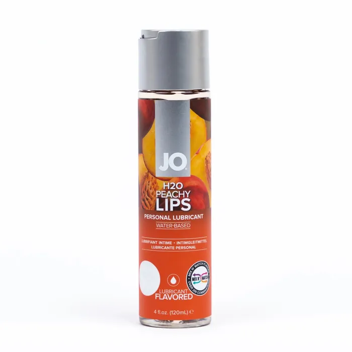 Lubricants Jo Jo PEACHY LIPS Water Based Flavoured Lubricant 4oz 120ml
