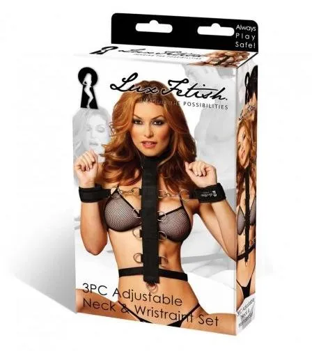 LUX FETISH Couples LUX FETISH BEGINNERS NECK AND WRIST RESTRAINT