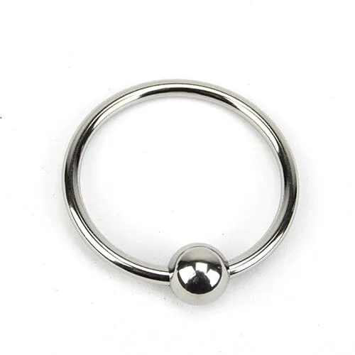 Male Sex Toys Bound to Please Bound to Please Glans Ring 30mm Diameter Stainless Steel Penile Stimulator