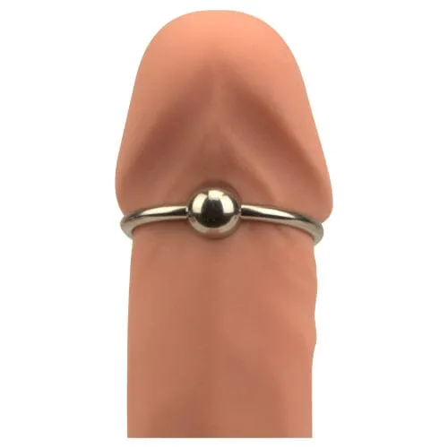 Male Sex Toys Bound to Please Bound to Please Glans Ring 30mm Diameter Stainless Steel Penile Stimulator