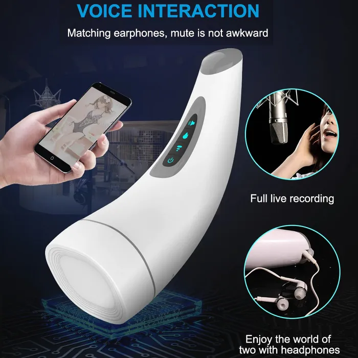 Male Sex Toys EVEs SECRETS Air Sucking Male Masturbation Cup Automatic Vibration Blowjob Toy with Heating Function