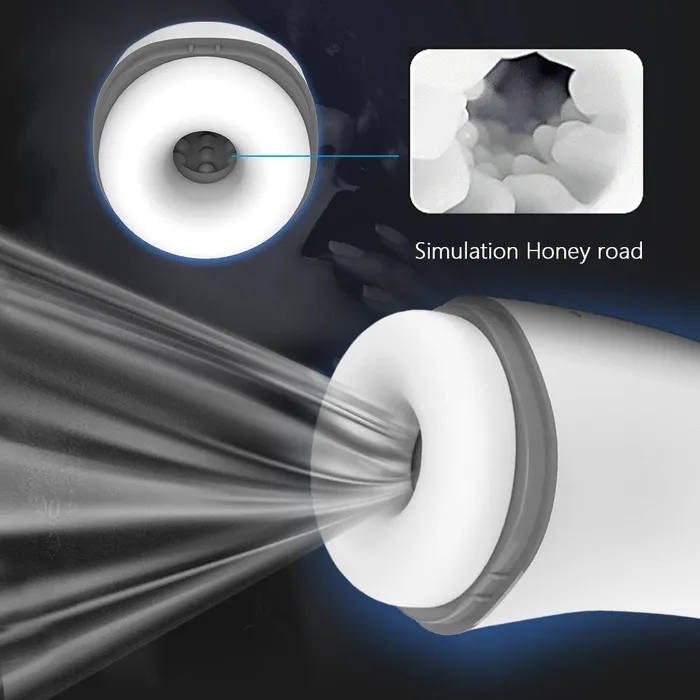 Male Sex Toys EVEs SECRETS Air Sucking Male Masturbation Cup Automatic Vibration Blowjob Toy with Heating Function