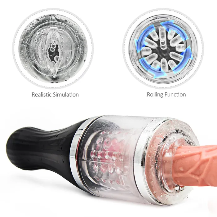 Male Sex Toys JazzToy Rolling Handheld Masturbate Cup