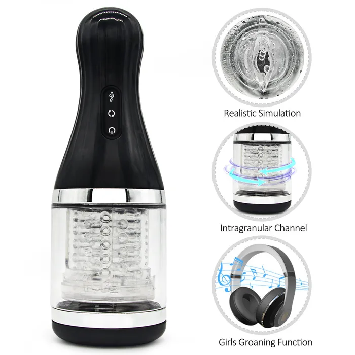 Male Sex Toys JazzToy Rolling Handheld Masturbate Cup