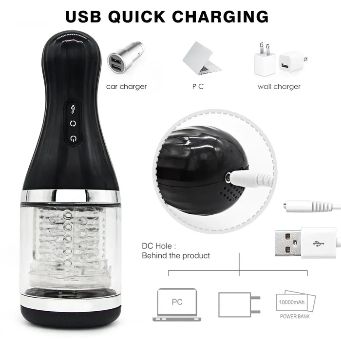 Male Sex Toys JazzToy Rolling Handheld Masturbate Cup