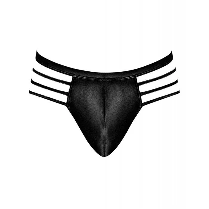 Male Sex Toys Male Power Cage Matte Cage Thong Black SM