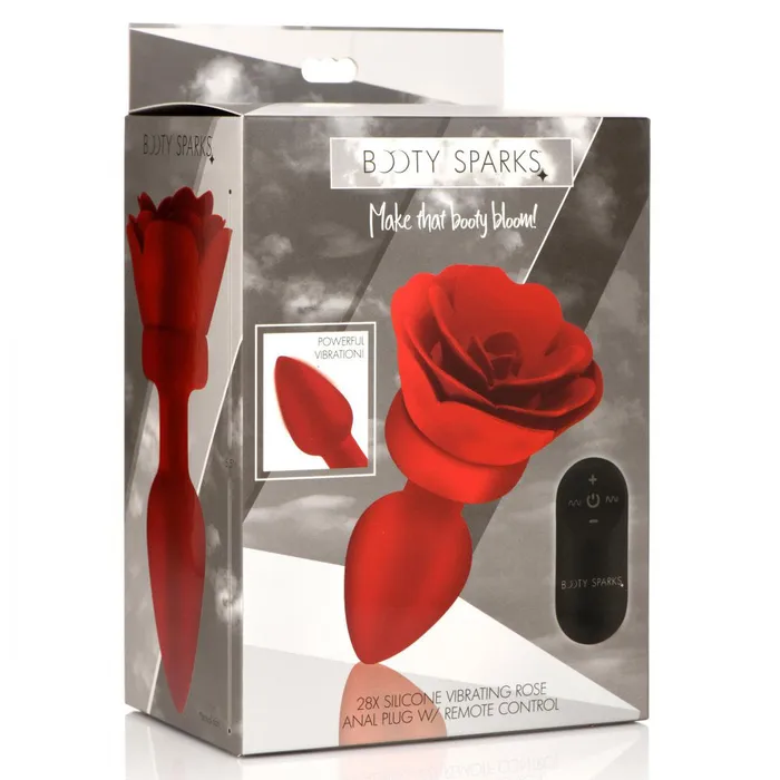 Male Sex Toys XR Brands Booty Sparks 28x Silicone Vibrating Rose Anal Plug With Remote Medium Male Sex Toys XR Brands Booty Sparks 28x Silicone Vibrating Rose Anal Plug With Remote Medium