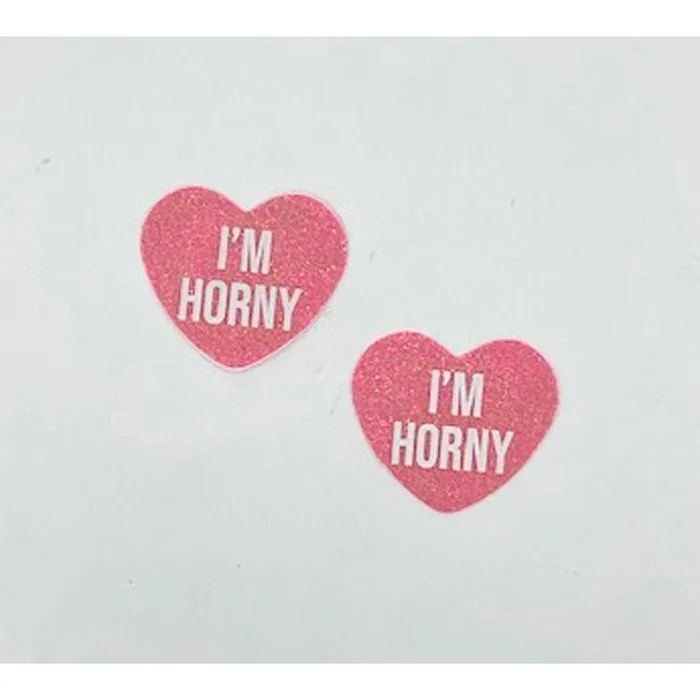 Neva Nude Dildos Im Horny Berry Candy Heart Pasties