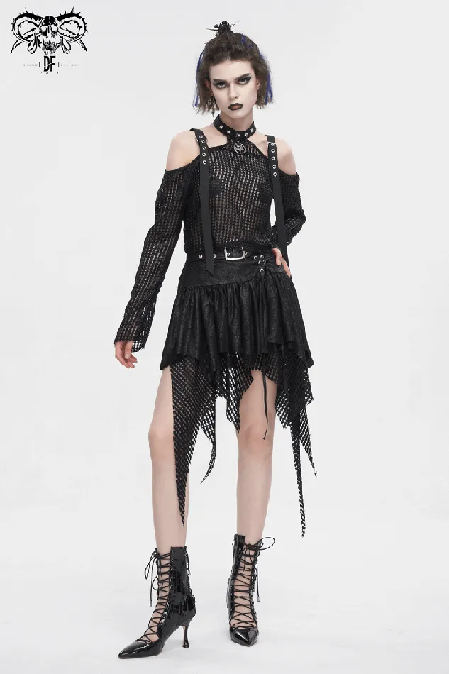 OffShoulder Halter Top With Pentagram And Buckle Straps EVEs SECRETS Male Sex Toys