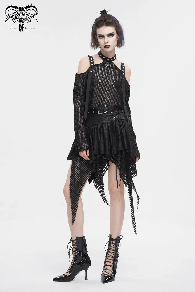 OffShoulder Halter Top With Pentagram And Buckle Straps EVEs SECRETS Male Sex Toys