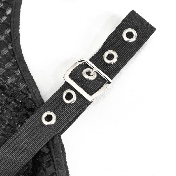 OffShoulder Halter Top With Pentagram And Buckle Straps EVEs SECRETS Male Sex Toys